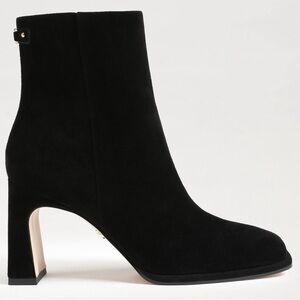 NWT Sam Edelman Irie Square Toe Ankle Bootie - Black Suede
